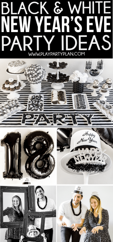 The Best Black and White Party Ideas for New Year s - 59