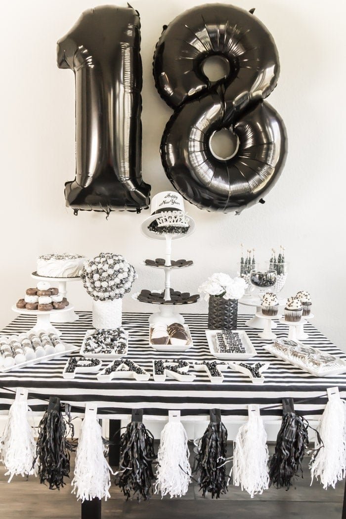 The Best Black and White Party Ideas for New Year s - 97