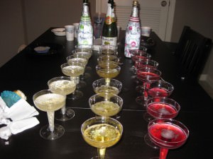 New Year's Eve Sparkling Cider Bar