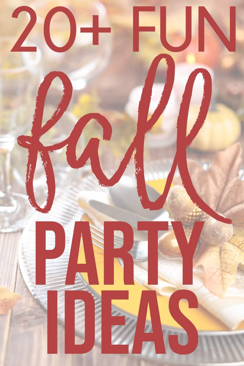 Tons of fall party ideas, fall party themes, and more