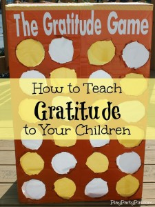 How to Teach Gratitude to Your Children: The #Gratitude #Game from playpartyplan.com
