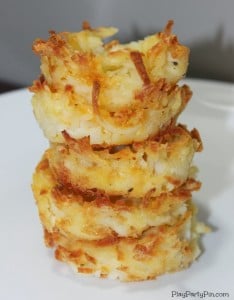Make this simple hash brown cups recipe for your next party!