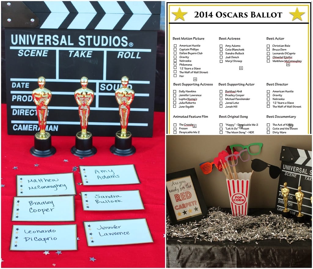 Free printable Oscar games and voting ballot from playpartyplan.com #party #Oscars #freeprintables 