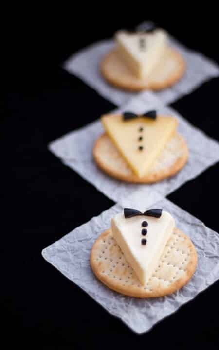 Tuxedo cheese makes great Oscar party ideas