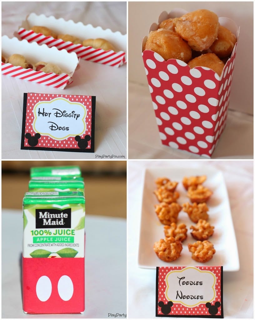 Mickey Mouse Clubhouse Party Ideas and Free Printables from playpartyplan.com #Disney #party #freeprintables #MickeyMouse