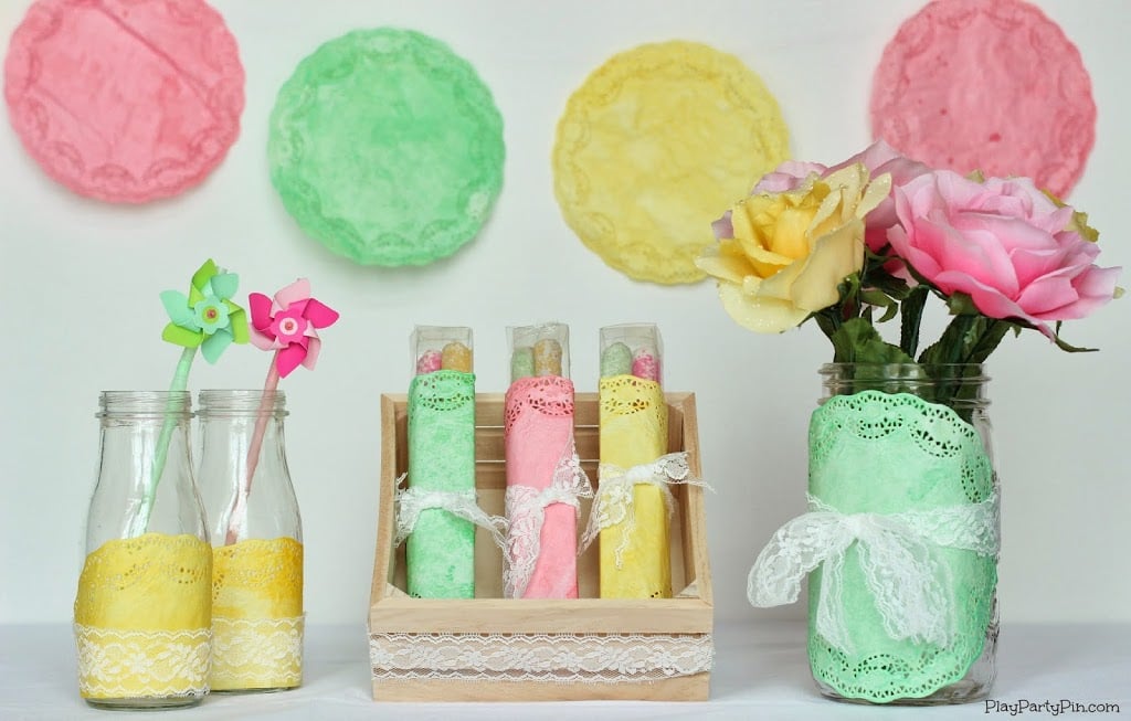 Simple DIY Spring Baby Shower Decorations - Play.Party.Plan