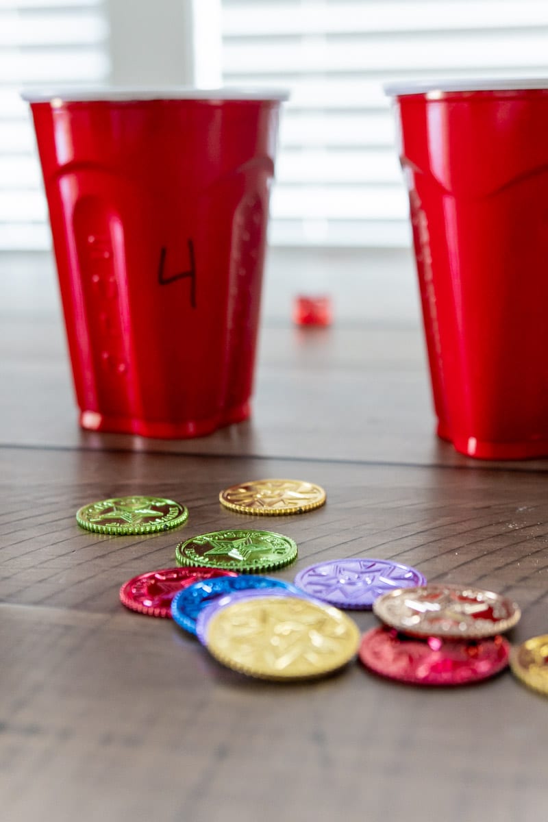 Supplies for St. Patrick's Day games for adults