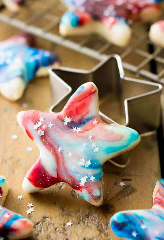 red white and blue cookies