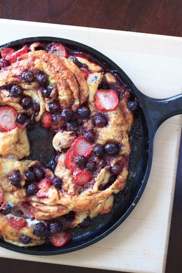 red white and blue berry bread