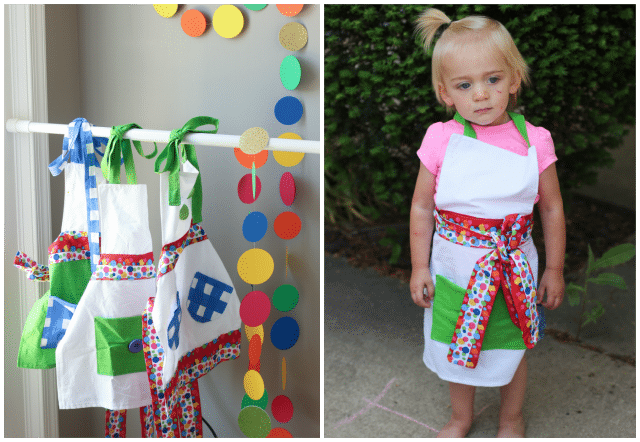 Kid's art aprons, perfect for kids and toddlers from Confetti Couture Events Kid's art aprons, perfect for kids and toddlers from Confetti Couture Events