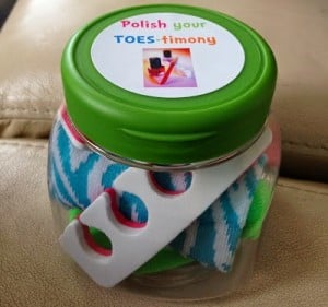 Love this idea as a pillow treat or girl's camp handout