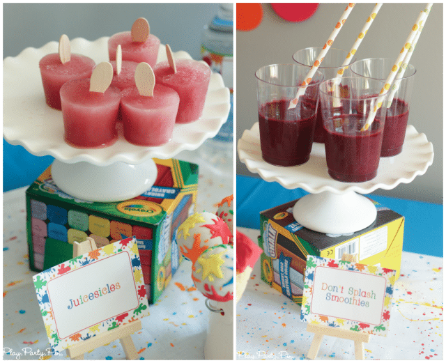 Juicy Juice smoothes and popsicles