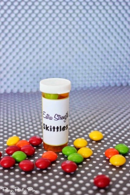 Extra strength skittles, perfect for a friend who just needs a boost, free printable from playpartyplan.com