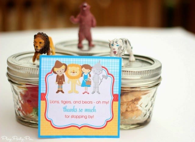 Wizard of Oz Party Favor and Treat Ideas
