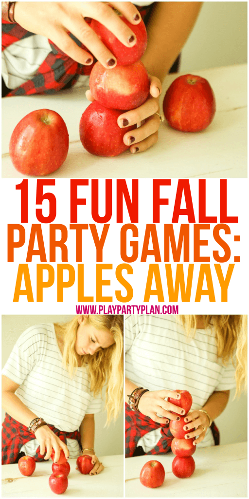 Use apples and pumpkins in these fun fall party games