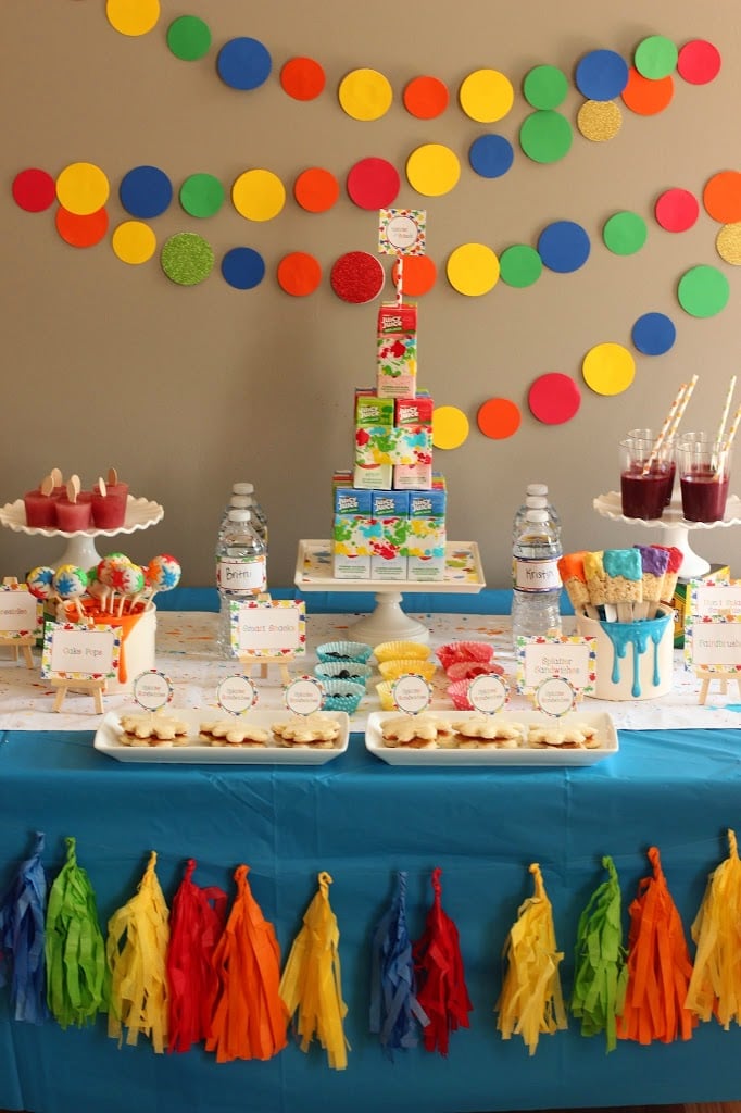 DIY Messy Paint Birthday Party