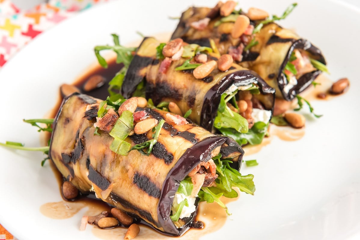 Grilled Eggplant Rolls