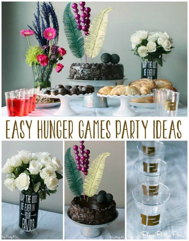 Hunger Games party ideas including an extravagant Capitol inspired cake idea