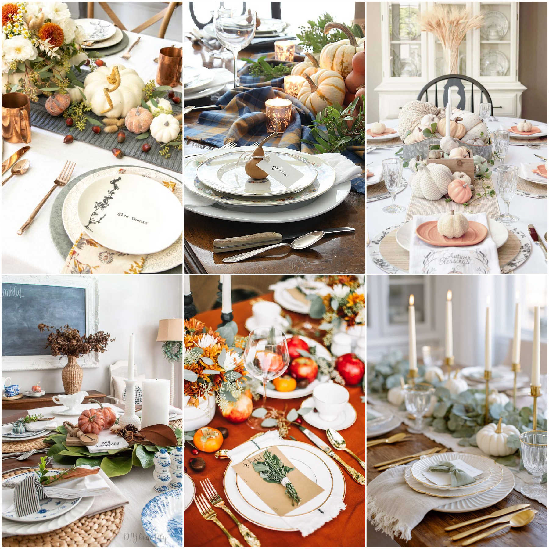 50+ Beautiful Thanksgiving Table Place Settings