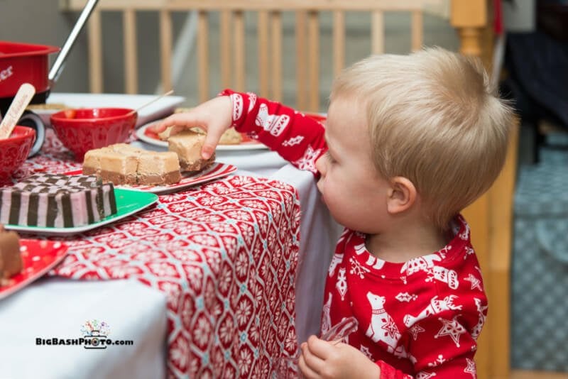 Love all of these cute Christmas party ideas inspired by Christmas morning, especially the granola bar in the little red wagon!