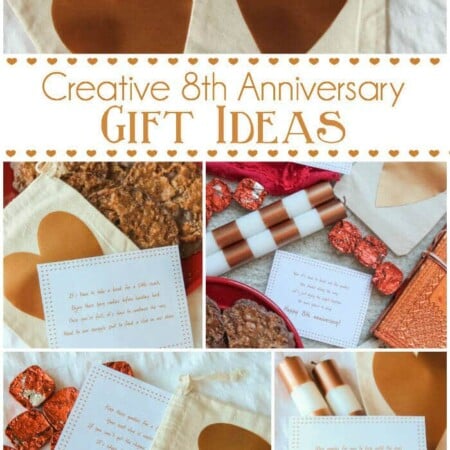 Love these fun 8th anniversary gift ideas, especially the printable scavenger hunt based on traditional 8th anniversary gifts! Such a cute idea any guy would love!