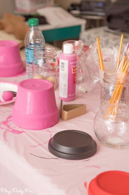 This Craft Your Heart Out girls night from www.playpartyplan.com is one of the cutest Valentine's Day party ideas I've ever seen, love it!