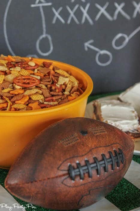 Everything you need to throw a super Super Bowl party including Super Bowl party games, football food ideas, and more!