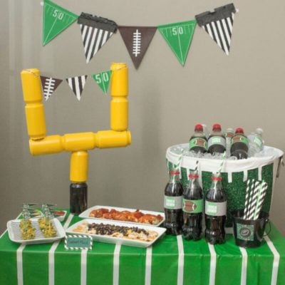Awesome football party ideas including fun Super Bowl party games, football party food ideas, and more from www.playpartyplan.com