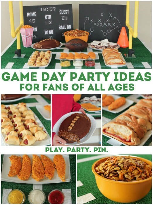 Everything you need to throw a super Super Bowl party including Super Bowl party games, football food ideas, and more!