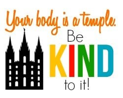 Love this free printable your body is a temple handout idea from playpartyplan.com