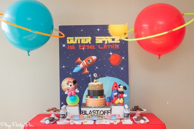 Turn balloons and hula hoops into perfect planets for an outer space party