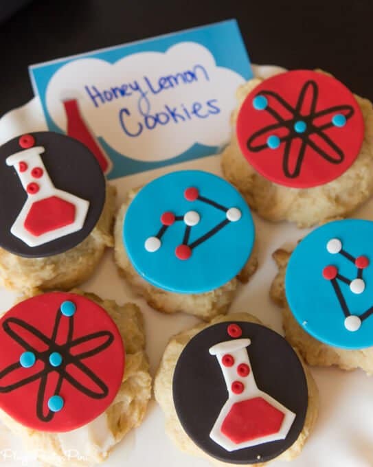 All sorts of fantastic Big Hero 6 party ideas including the easiest Baymax cupcake cake, awesome Fredzilla monster bars, and honey lemon cookies! Love everything about this Big Hero 6 movie night from www.playpartyplan.com. 