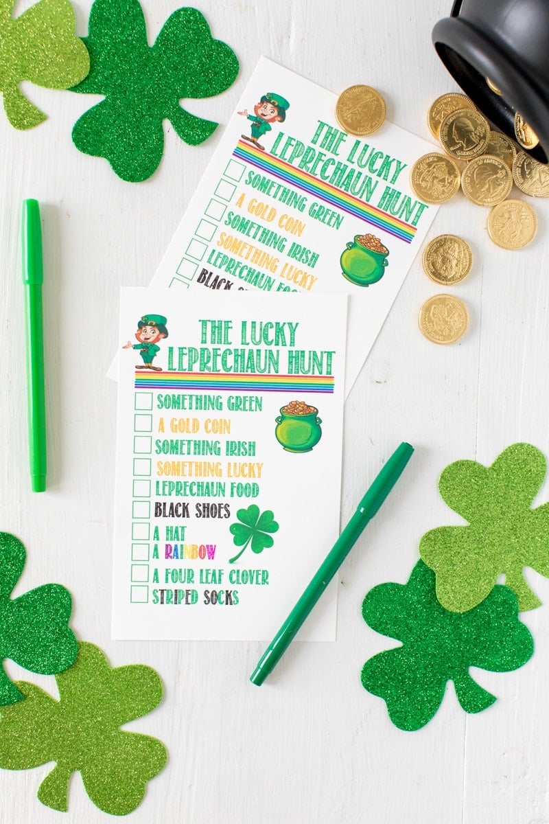 Fun printable lucky leprechaun games for kids