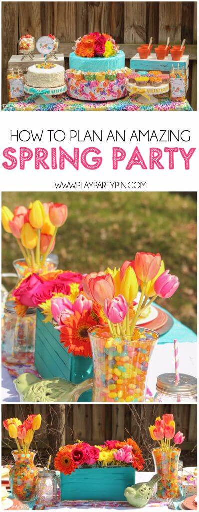 Tips to plan the most amazing spring party, love all of the these gorgeous spring party ideas! 