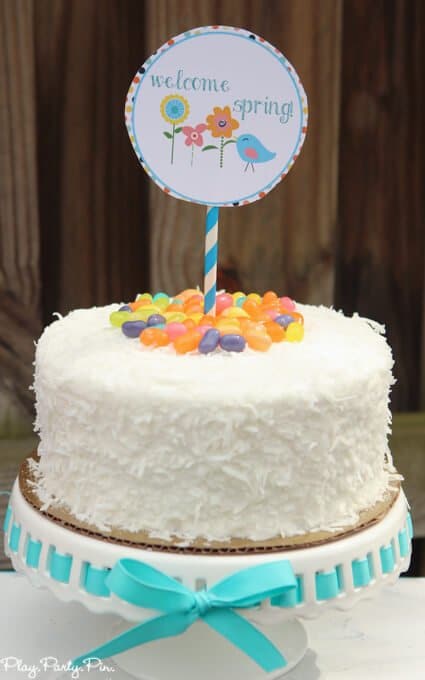 Love this it's a spring thing party with tons of spring dessert ideas, spring party games, and cute spring printables