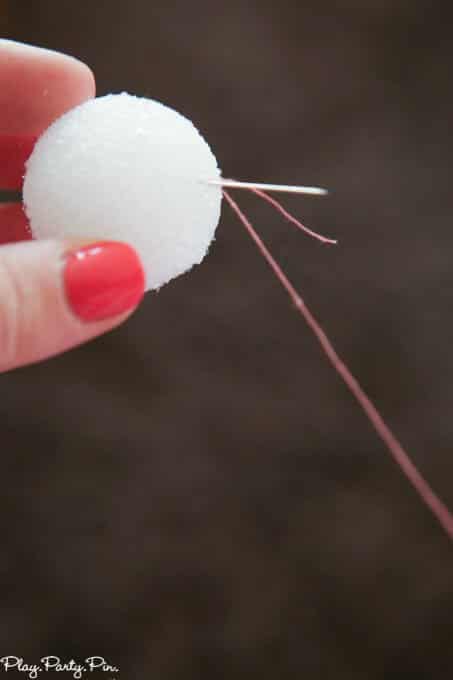DIY Party Decorations  Foam Ball Garlands - 17