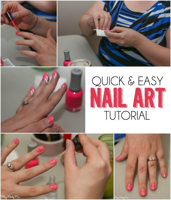Simple nail art tutorial, pretty much nail art for dummies! 