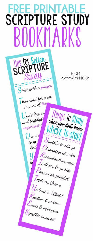 Love these free printable scripture study bookmarks and the great tips for better scripture study! These are perfect LDS young women handouts or even just LDS youth handouts!