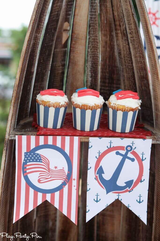 A nautical party is perfect for 4th of July! Use these nautical party ideas and 4th of July party ideas to throw the best red, white, and blue party ever!