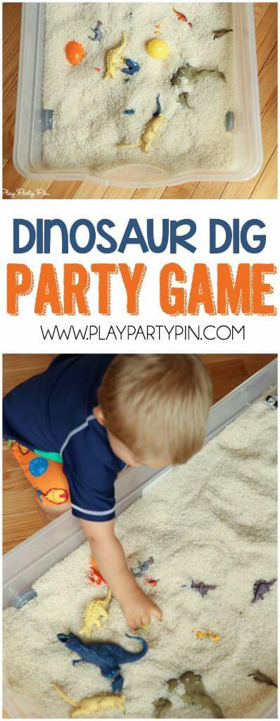  PARTYLOU Dinosaur Party Games, Knockout Dinosaur Egg