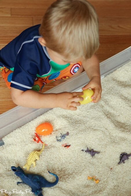 Great dinosaur party games! This dinosaur dig idea is perfect for all dinosaur lovers!