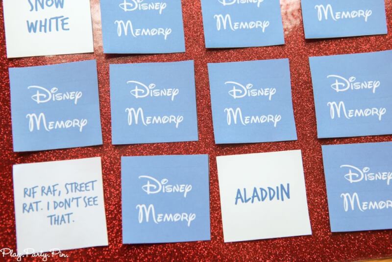 Free printable Disney matching game, so much fun for Disney lovers! Love playing this Disney memory game with my friends and my kids. 