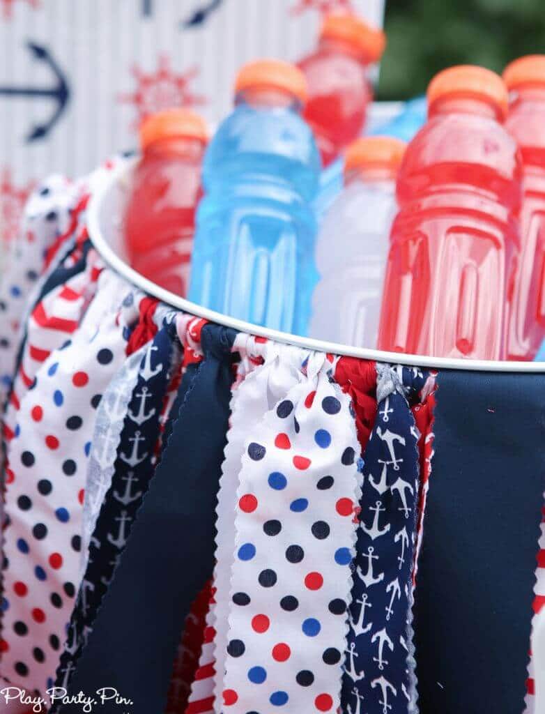 A nautical party is perfect for 4th of July! Use these nautical party ideas and 4th of July party ideas to throw the best red, white, and blue party ever!