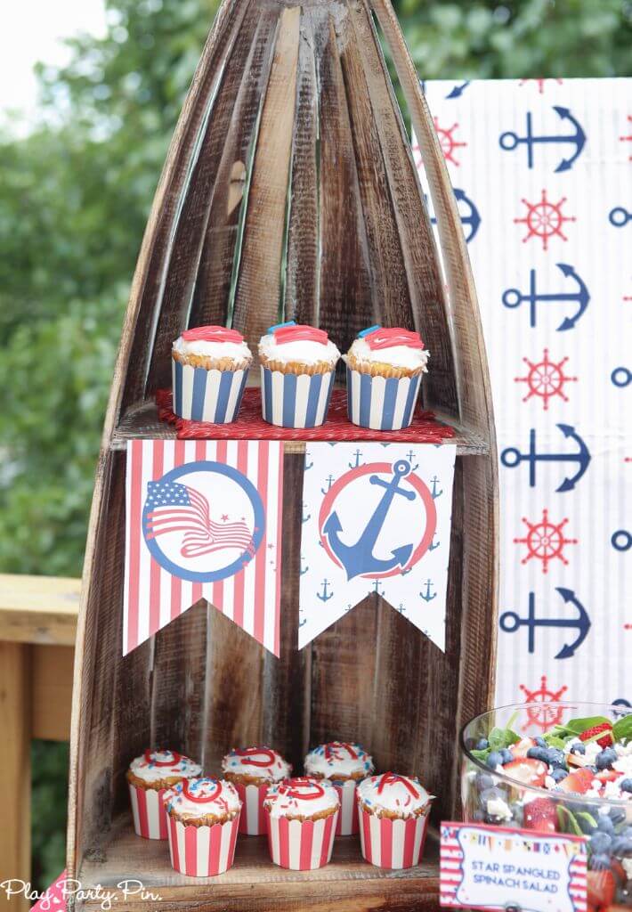 A nautical party is perfect for 4th of July! Use these nautical party ideas and 4th of July party ideas to throw the best red, white, and blue party ever!