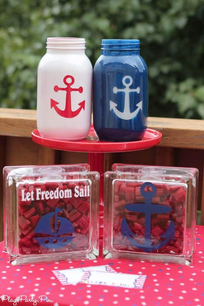 Nautical party games and 4th of July party ideas, tons of party ideas on this site! 