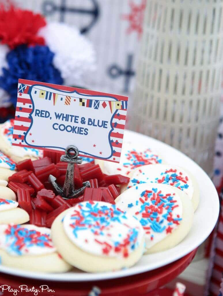 A nautical party is perfect for 4th of July! Use these nautical party ideas and 4th of July party ideas to throw the best red, white, and blue party ever!