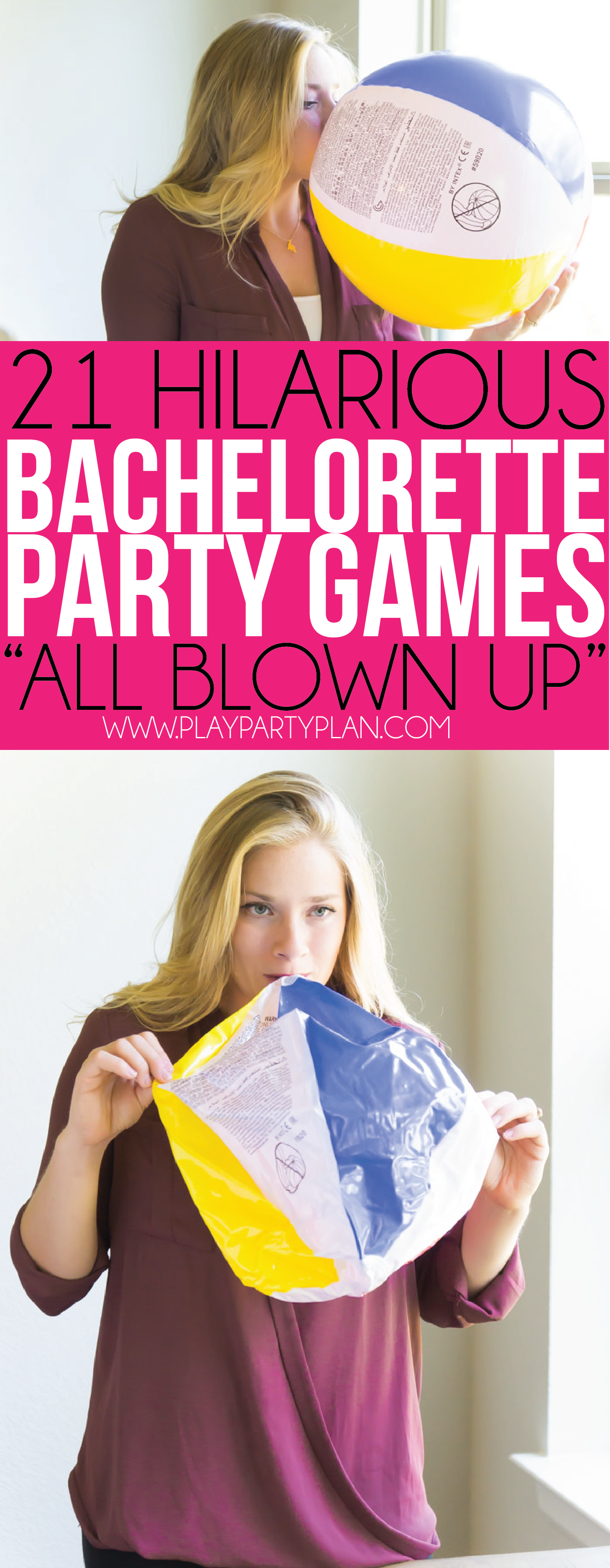 This all blown up game is one of the silliest bachelorette party games