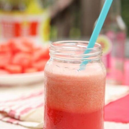 This sparkling water watermelon juice is the perfect summer drink for a hot day or a great girls night drink!