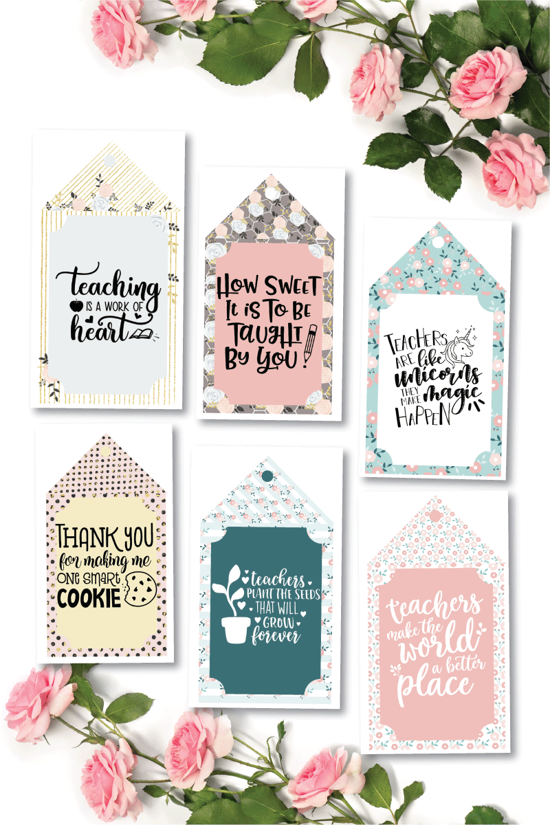 Teacher Appreciation Free Gift Tag Printable