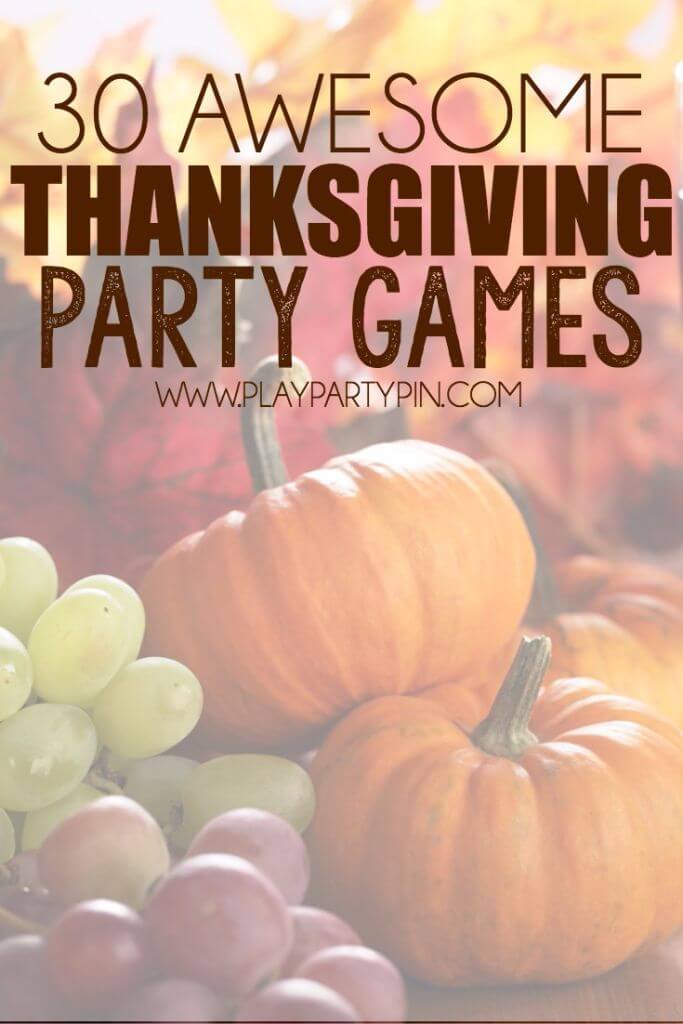 Thanksgiving Games For Family